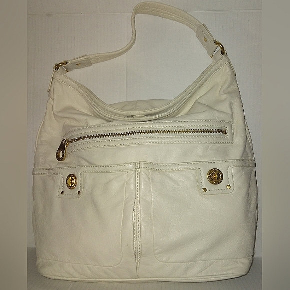 L@@K! MARC JACOBS Large Genuine Leather Totally Turnlock Farida Hobo $575msrp - Picture 12 of 16